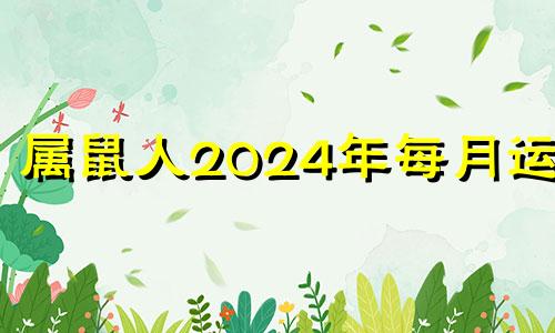 属鼠人2024年每月运势 2024年属鼠人的运势