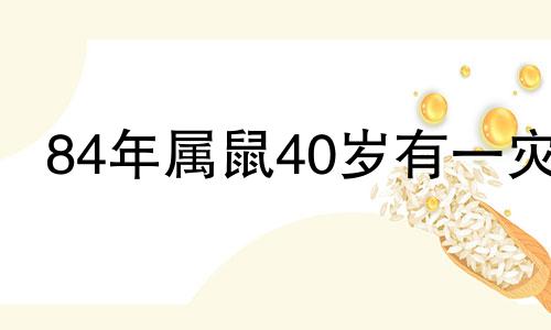 84年属鼠40岁有一灾 属鼠人跟谁一起财运好