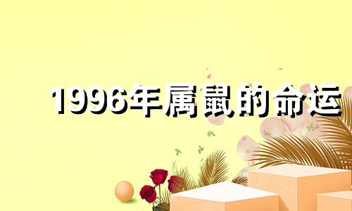 1996年属鼠的命运 1996年属鼠命运如何