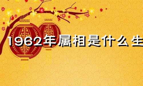 1962年属相是什么生肖 1962年属什么生肖属相什么命