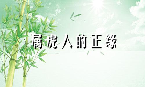 属虎人的正缘 属虎注定的缘分是谁