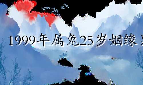 1999年属兔25岁姻缘男 1999年属兔人的姻缘