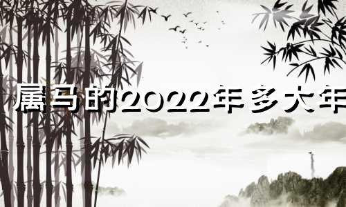 属马的2022年多大年龄 属马今年多大年纪2021