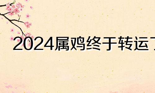 2024属鸡终于转运了 2024属猴终于转运了女