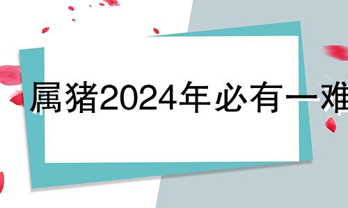 属猪2024年必有一难 属猪人一生最克3个人