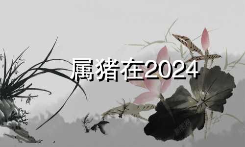 属猪在2024 2024年属猪的是什么命