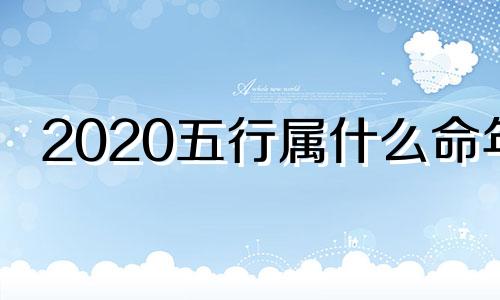 2020五行属什么命年 2020五行属什么命五行缺什么