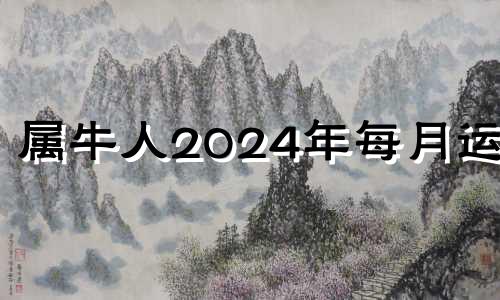 属牛人2024年每月运势 属牛2024年的运气和财运怎么样