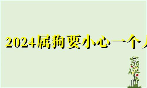 2024属狗要小心一个人 2024属猪要小心一个人