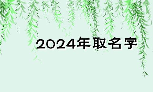 2024年取名字 2024年宝宝名字