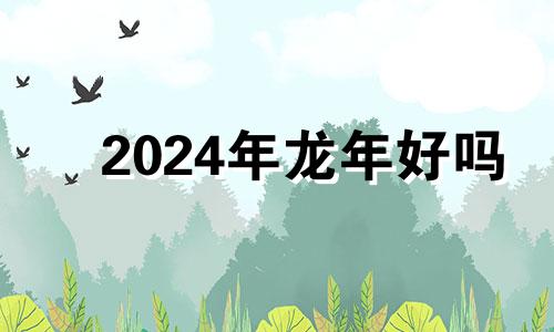 2024年龙年好吗 2024年年份好吗