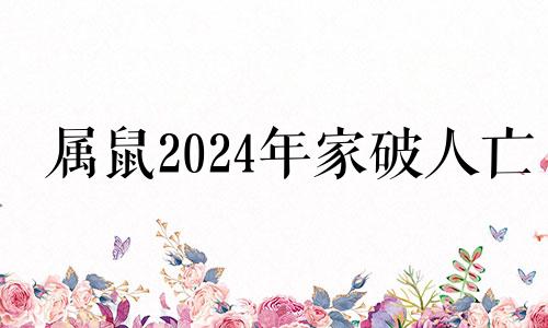 属鼠2024年家破人亡 鼠的克星第一名