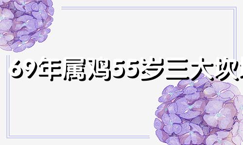 69年属鸡55岁三大坎坷 2024年属鸡69年女的运气