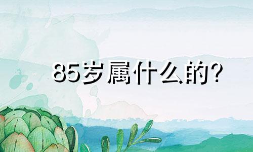 85岁属什么的? 85岁是属啥的