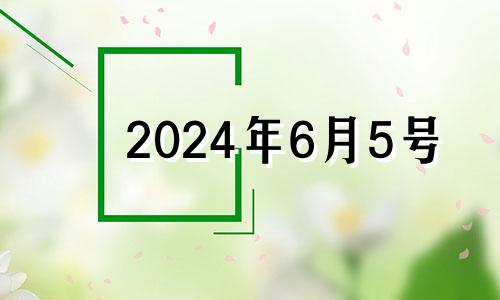 2024年6月5号 2024年6月25日是什么日子