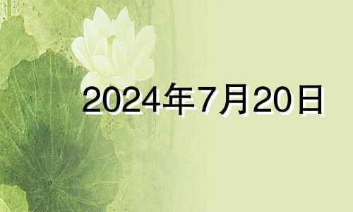 2024年7月20日 2024年7月22日农历多少