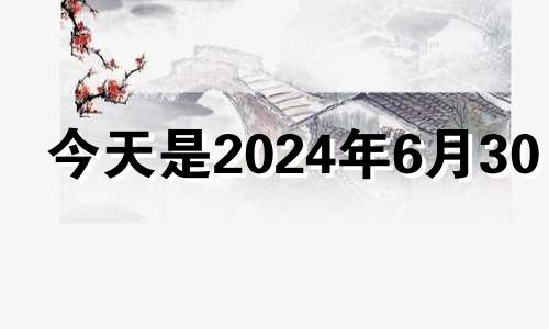 今天是2024年6月30日 2024年6月7日是什么日子