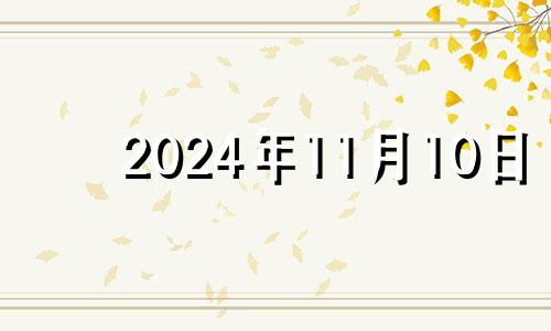 2024年11月10日 2024年11月11日星期几