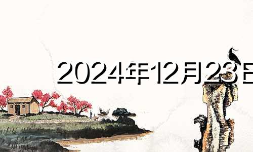 2024年12月23日 2024年12月日历表