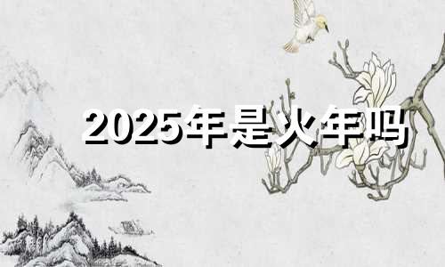 2025年是火年吗 2025年属于什么年什么命